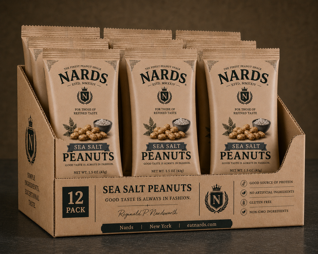 Sea Salt Peanuts, 12-Pack (1.5oz pouches)